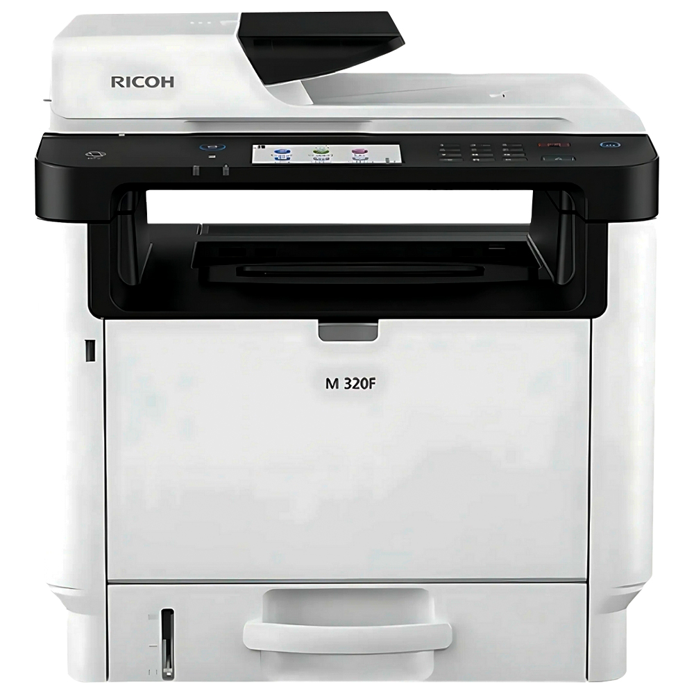 Ricoh M320F – Multifuncional láser blanco y negro 4 en 1 con ARDF y dúplex