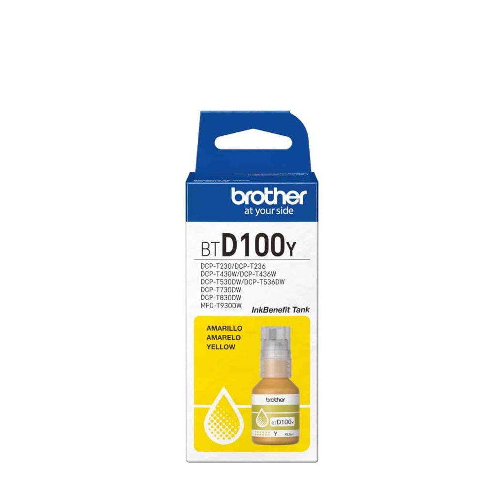 [BTD100Y] Botella De Tinta Brother BTD100Y Amarilla