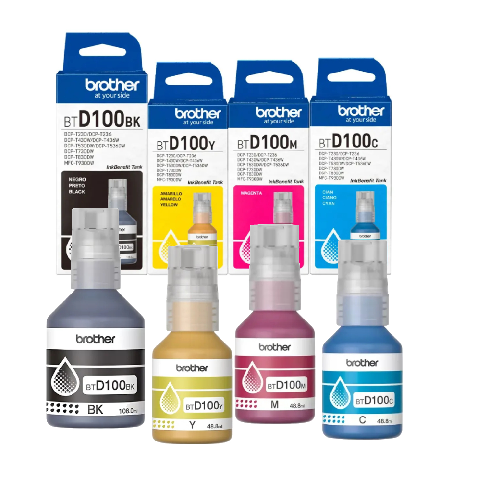 [CBRO100] Combo De Botellas de Tintas Brother BTD100 Original