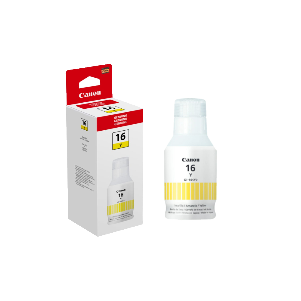 [GI16Y] Botella De Tinta Canon 16 Amarillo Original (GI16Y)