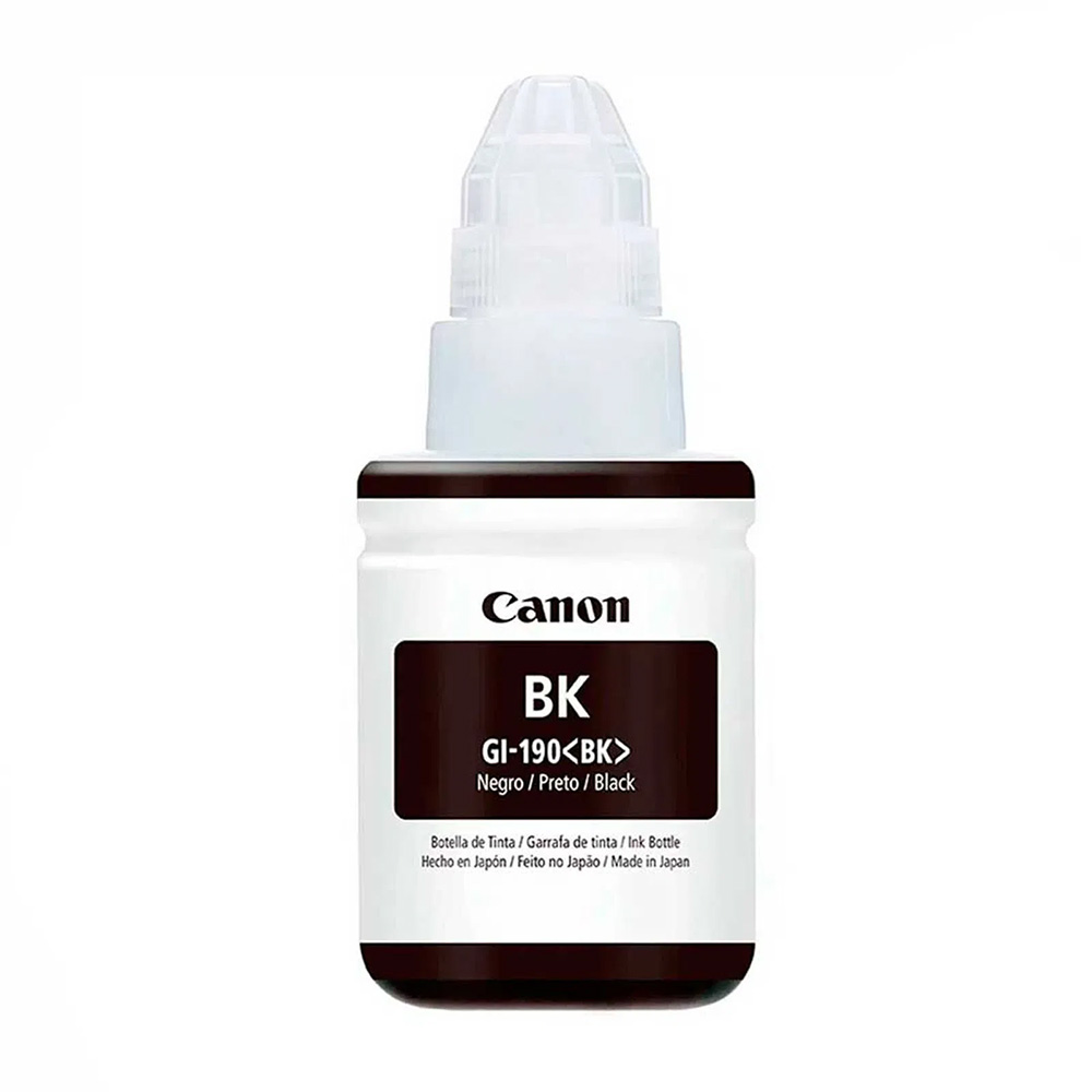 [GI190BK] Botella De Tinta Canon 190 Negro (GI-190BK)