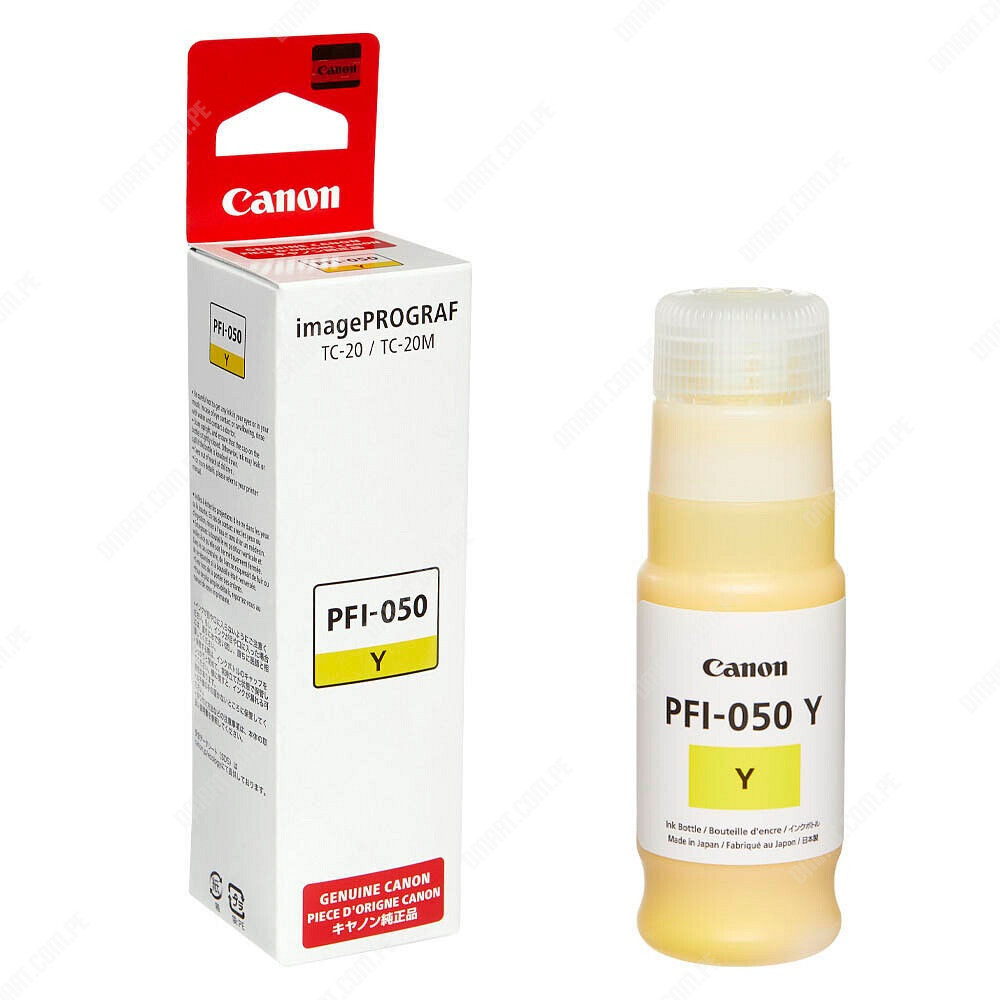 [PFI-050Y] Botella De Tinta Canon PFI-050Y Amarillo Original