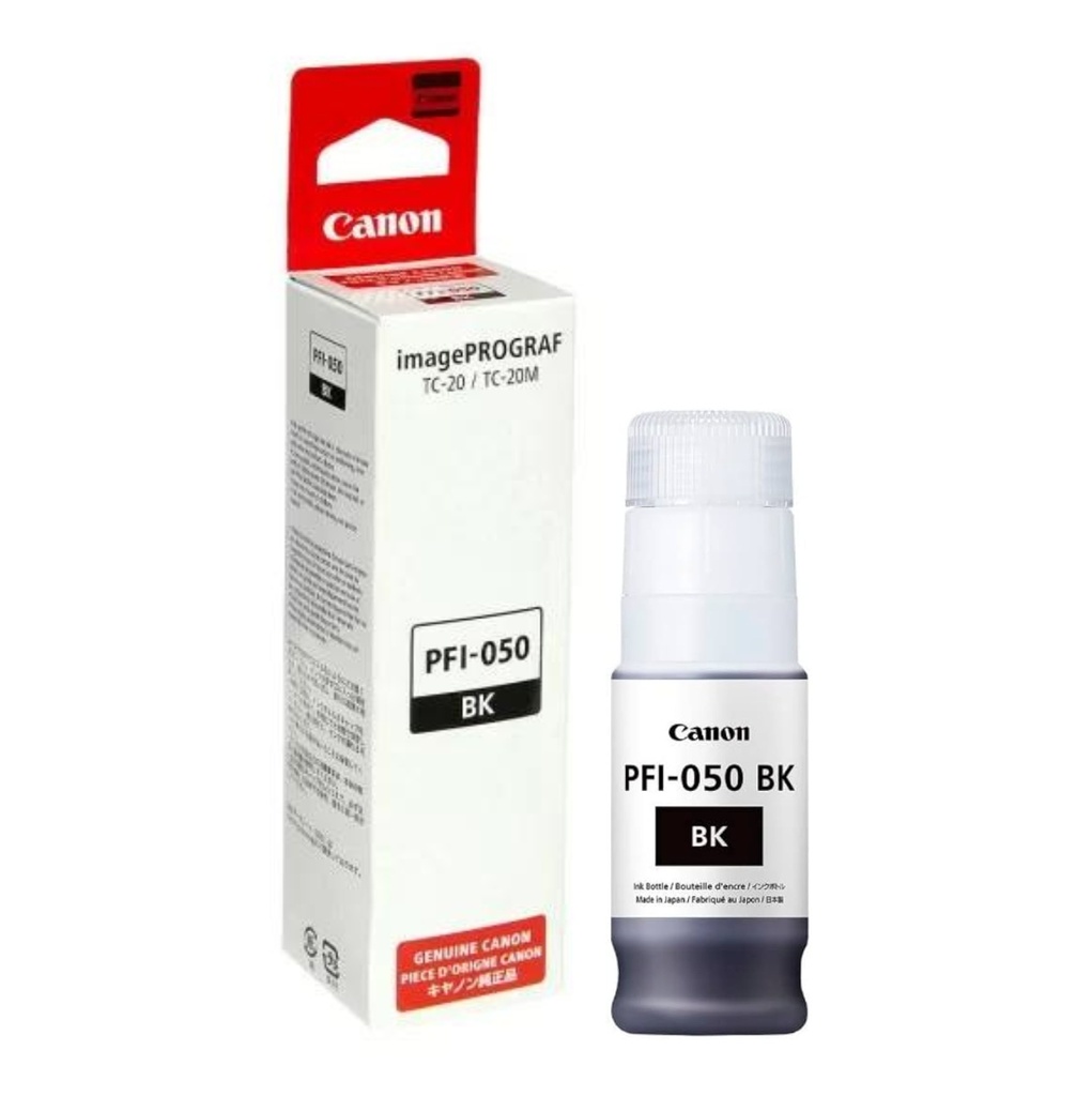 [PFI-050BK] Botella De Tinta Canon PFI050BK Negra Original