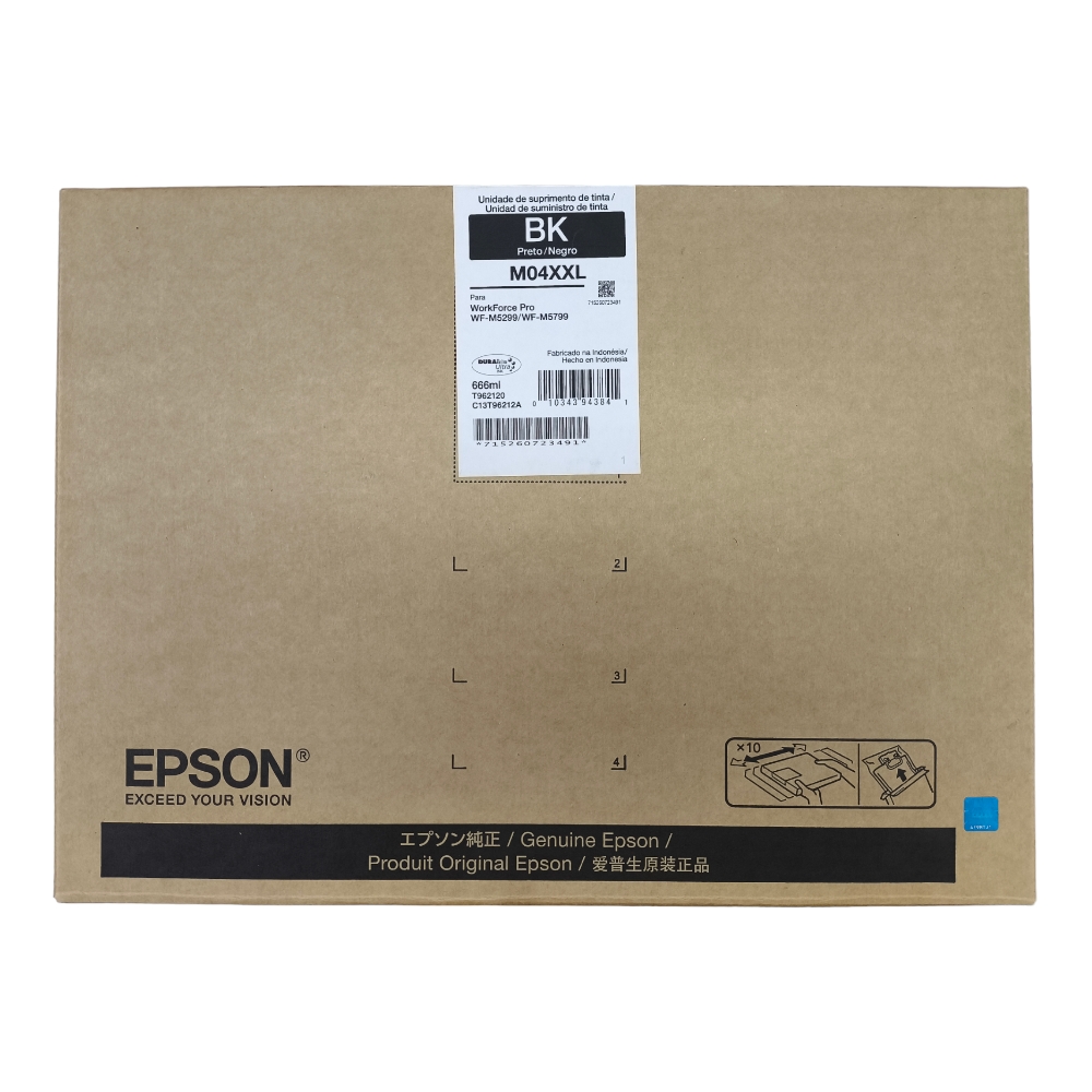 [T962120] Bolsa De Tinta Epson Negra M04XXL Extra Alta Capacidad (T962120)  WF-M5299/M5800