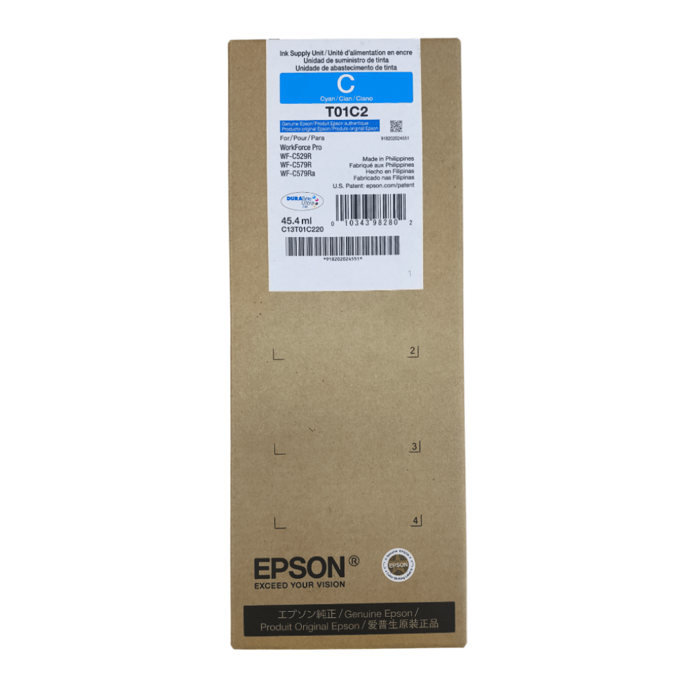 [T01C220] Bolsa De Tinta Epson T01C2 Cian WF-C529R/C579R/C579Ra