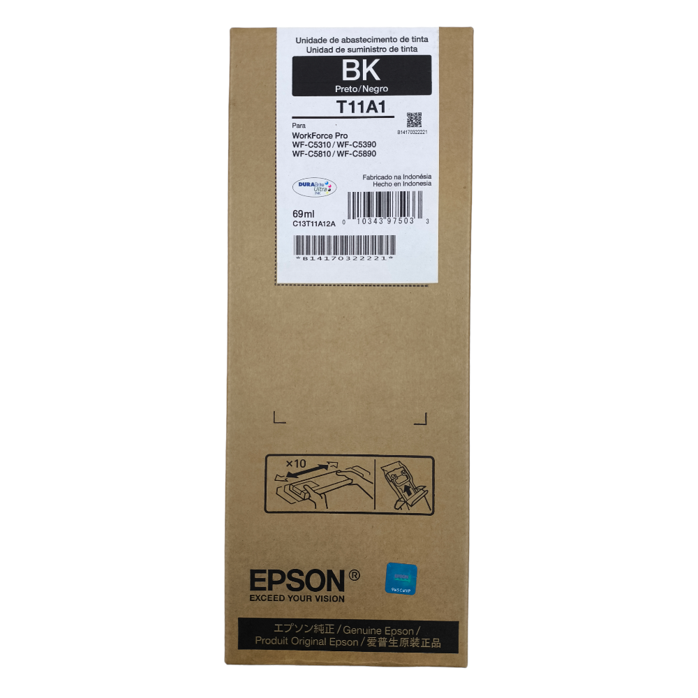 [T11A120] Bolsa De Tinta Epson T11A1 Negro (T11A120) WF-C5310/C53190/C5810/C5890