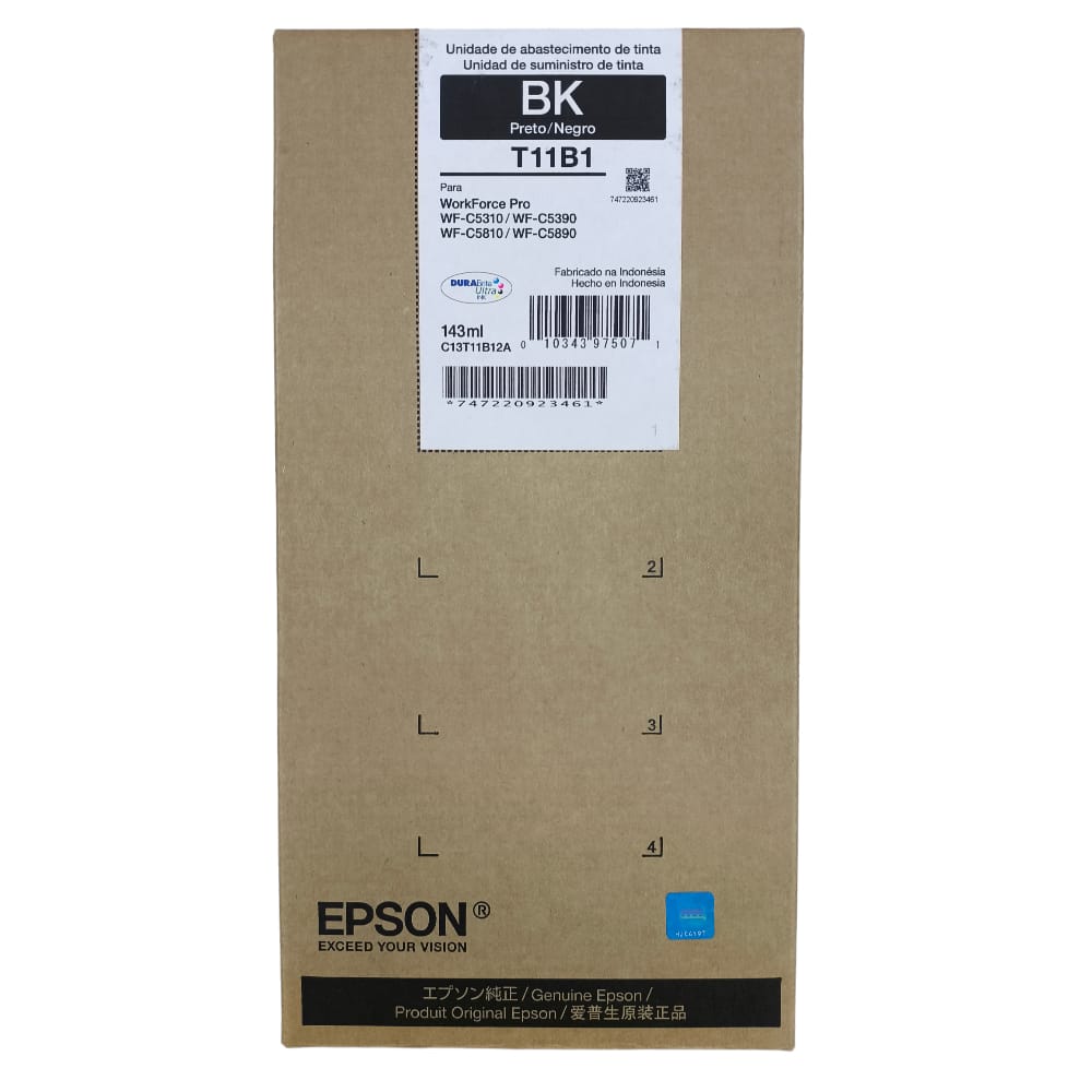 [T11B120] Bolsa De Tinta Epson T11B1 Negro (T11B120) WF-C5310/C53190/C5810/C5890