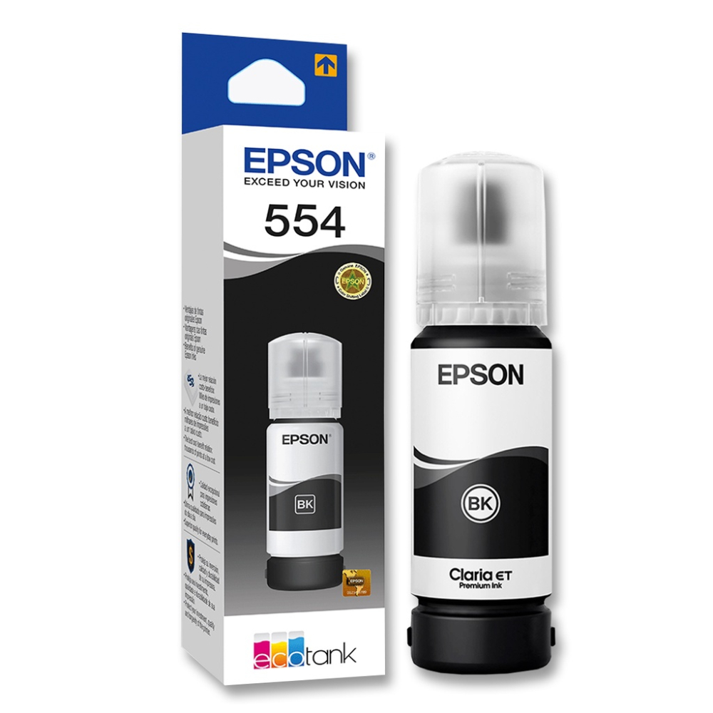 [T554120] Botella De Tinta Epson 554 Negra (T554120)