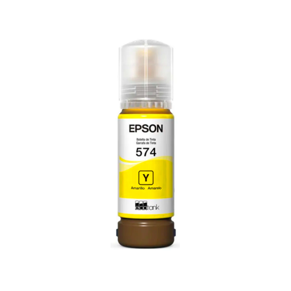 Botella De Tinta Epson 574 Amarilla Original T574420