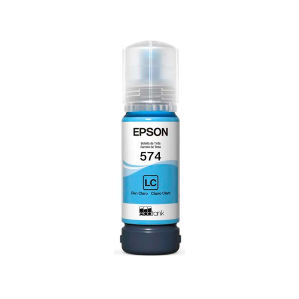 [T574520] Botella De Tinta Epson 574 Cian Ligth Original T574520