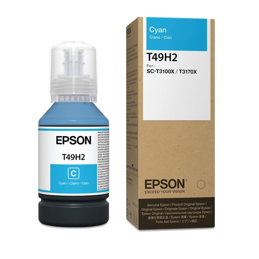 [T49H220] Botella De Tinta Epson T49H2 Cian SC-T3100X, T3170X