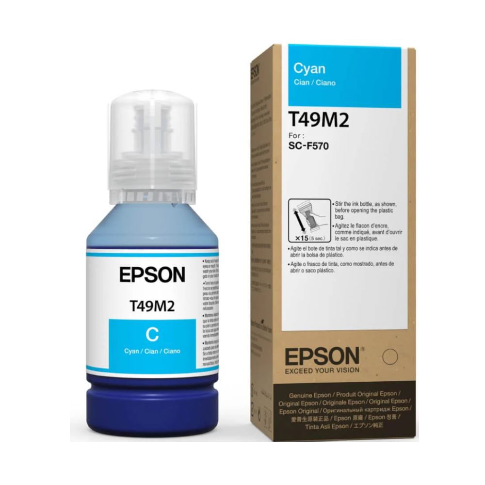 [T49M220] Botella De Tinta Epson T49M2 Cian SC-F570, F170, F571