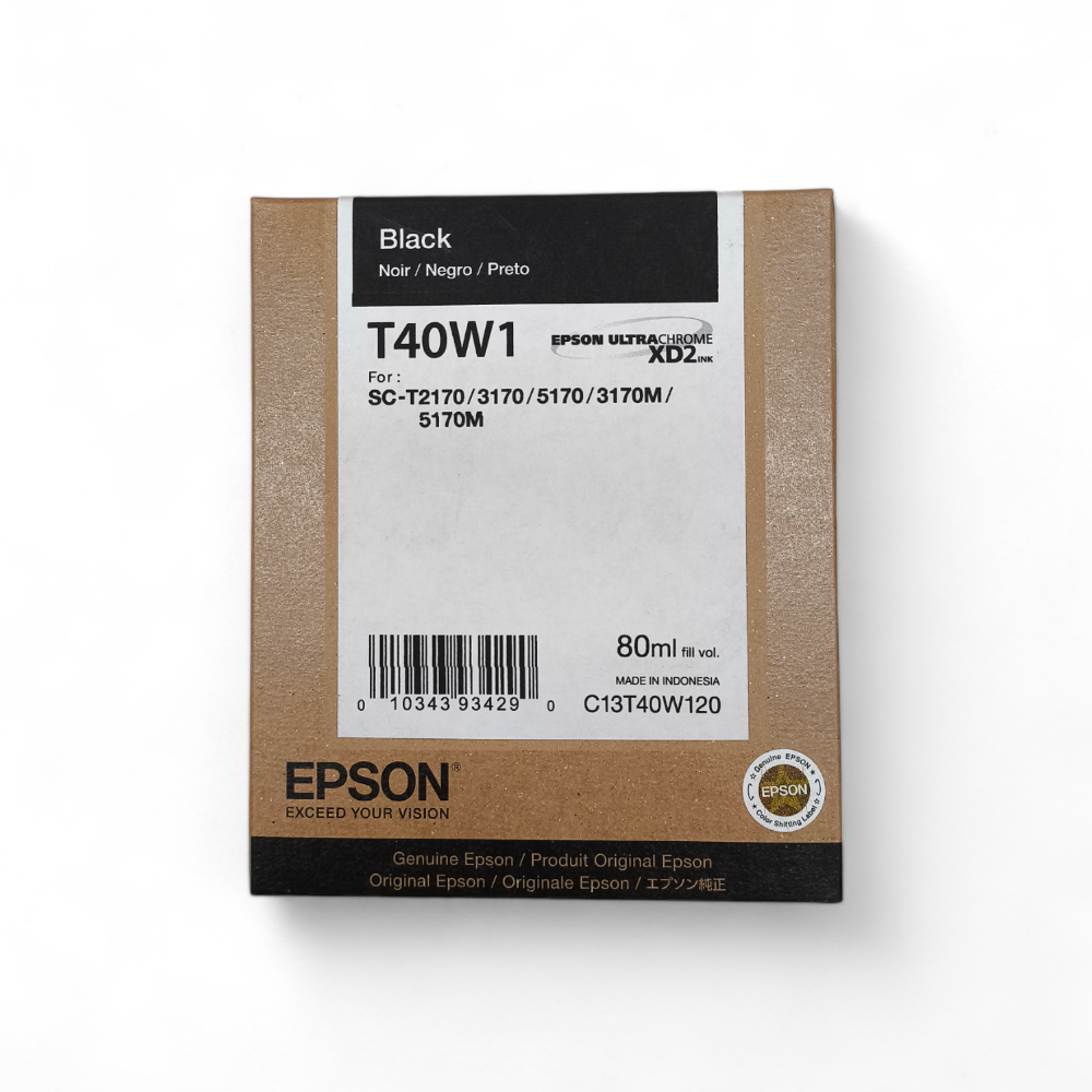 [T40W120] Cartucho De Tinta Epson T40W1 Negro Original 80 ML (T40W120) SC-T2170/3170/5170/3170M/5170M