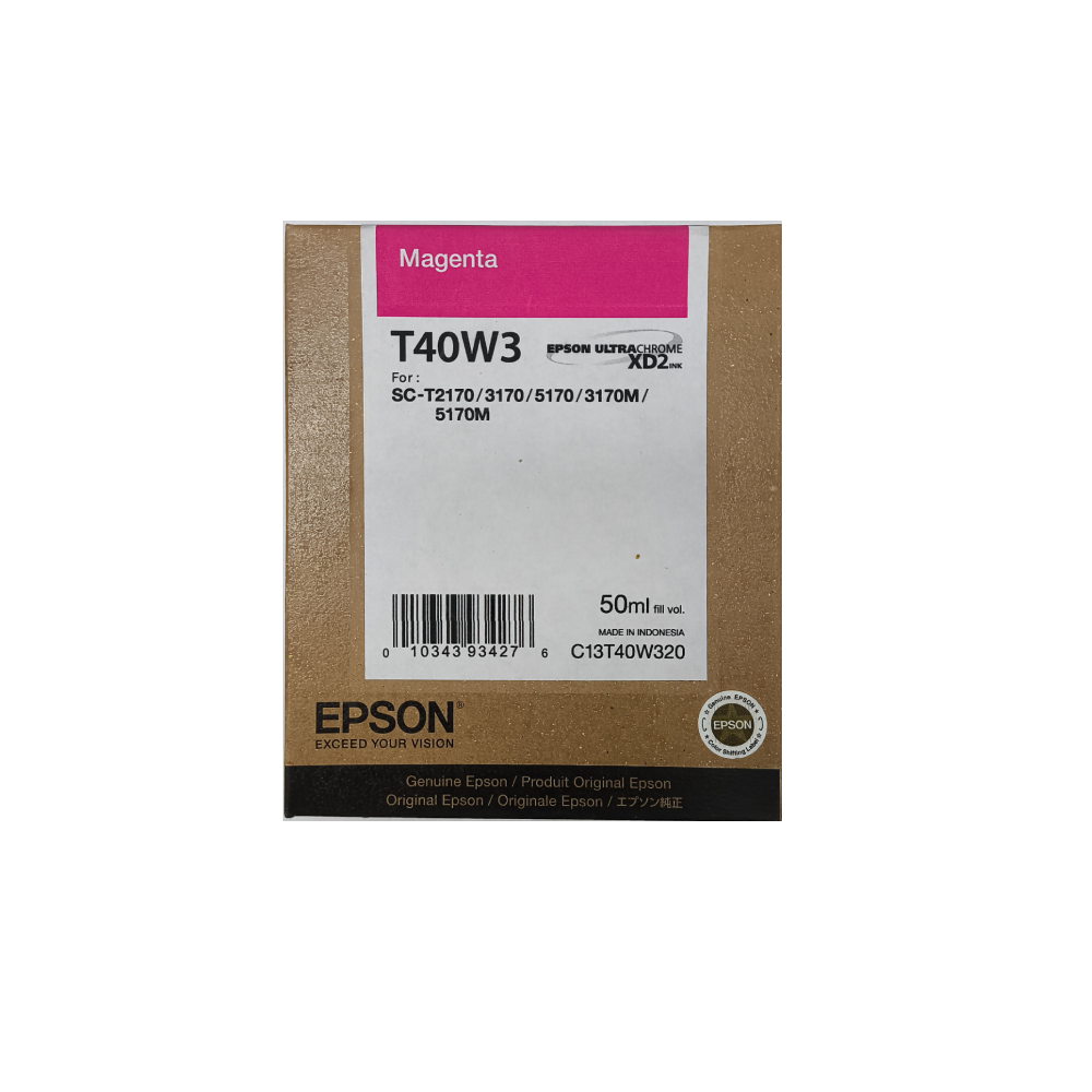 [T40W320] Cartucho De Tinta Epson T40W3 Magenta Original 50 ML (T40W320) SC-T2170/3170/5170/3170M/5170M