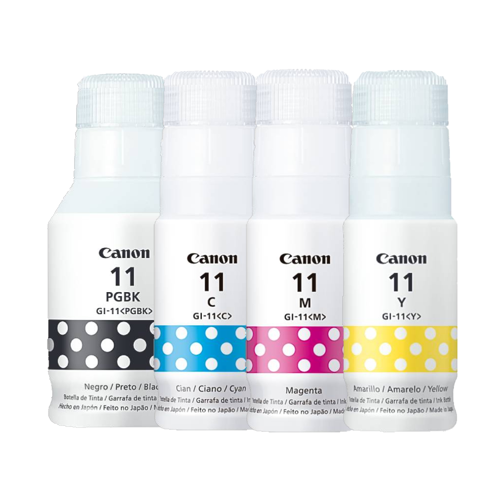 [CGI11] Combo Botellas De Tinta CANON 11 Negro y 11 Colores Original