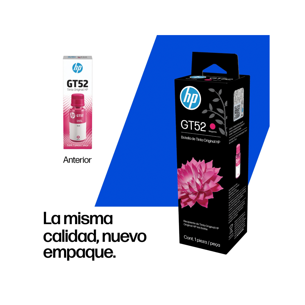 [M0H55A] Botella De Tinta HP GT52 Magenta Original (M0H55A)