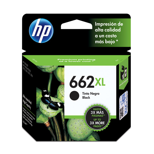 [CZ105AL] Cartucho De Tinta HP 662XL Negro Original (CZ105AL)