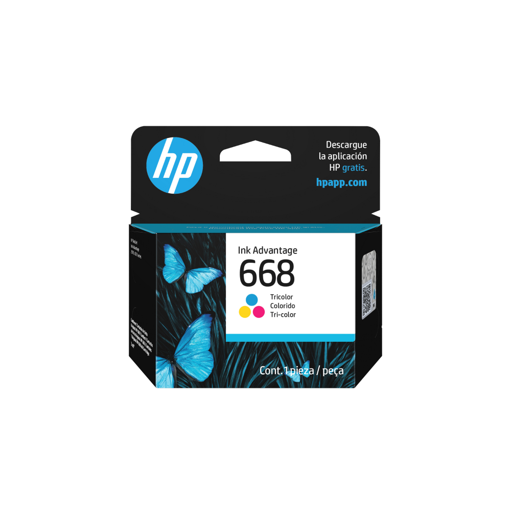 [7FP36VL] Cartucho De Tinta HP 668 Color Original (7FP36VL)