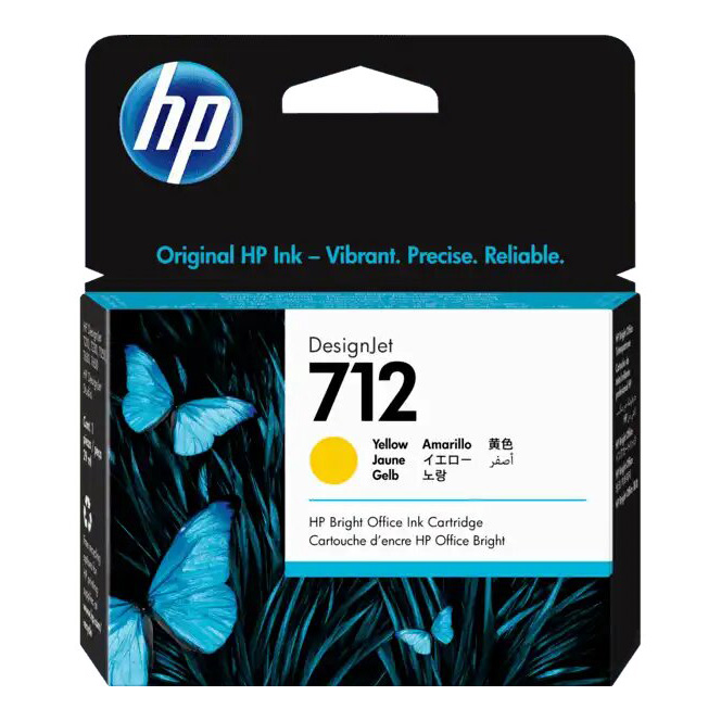 [3ED69A] Cartucho De Tinta HP 712 Amarillo Original DesignJet (3ED69A)