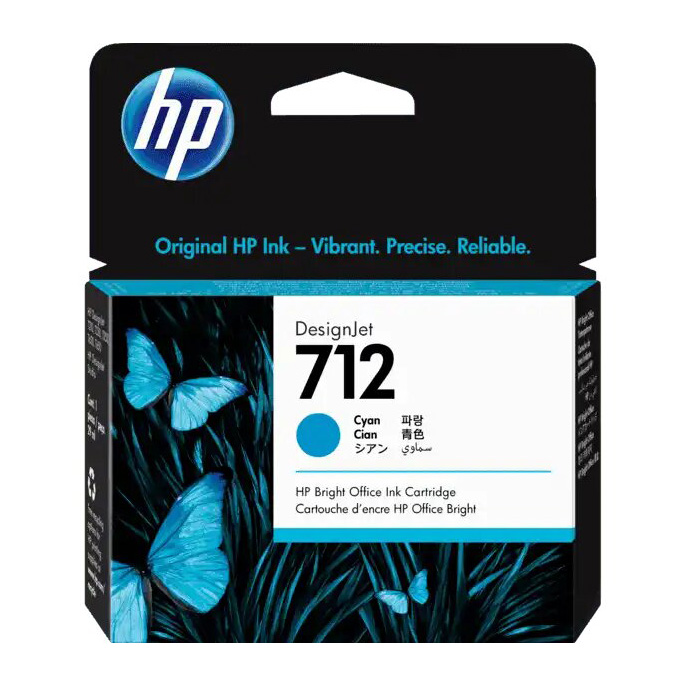 [3ED67A] Cartucho De Tinta HP 712 Cian Original DesignJet (3ED67A)