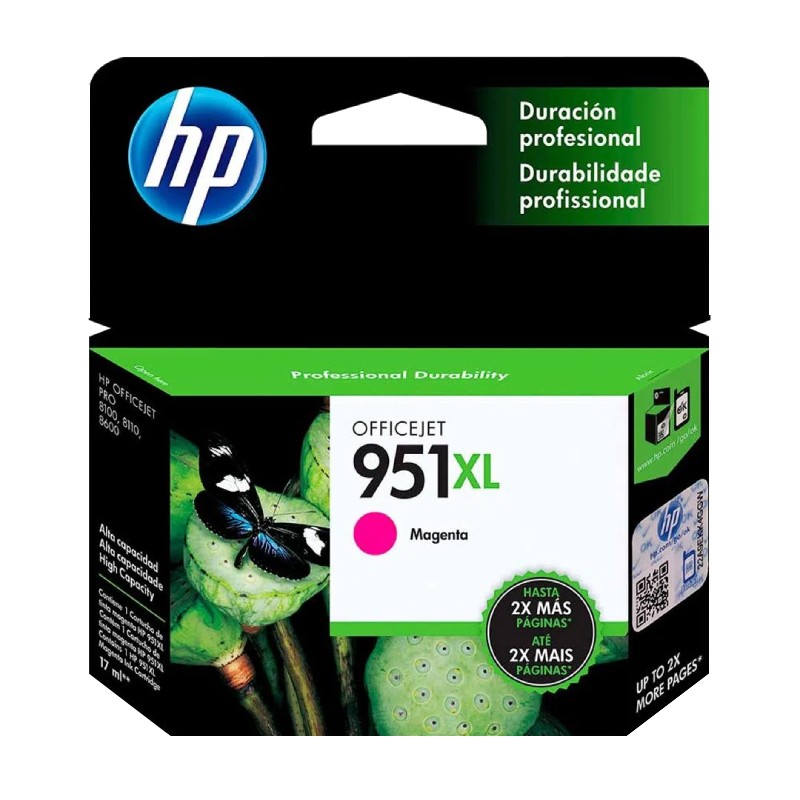 [CN047AL] Cartucho De Tinta HP 951XL Magenta Original (CN047AL)