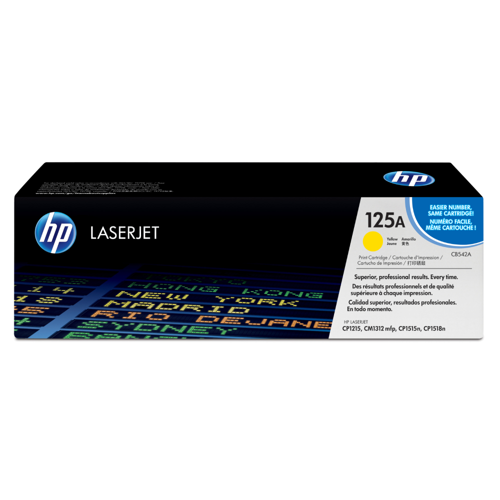 [CB542A] Cartucho De Toner HP 125A Amarillo Laserjet Original (CB542A)