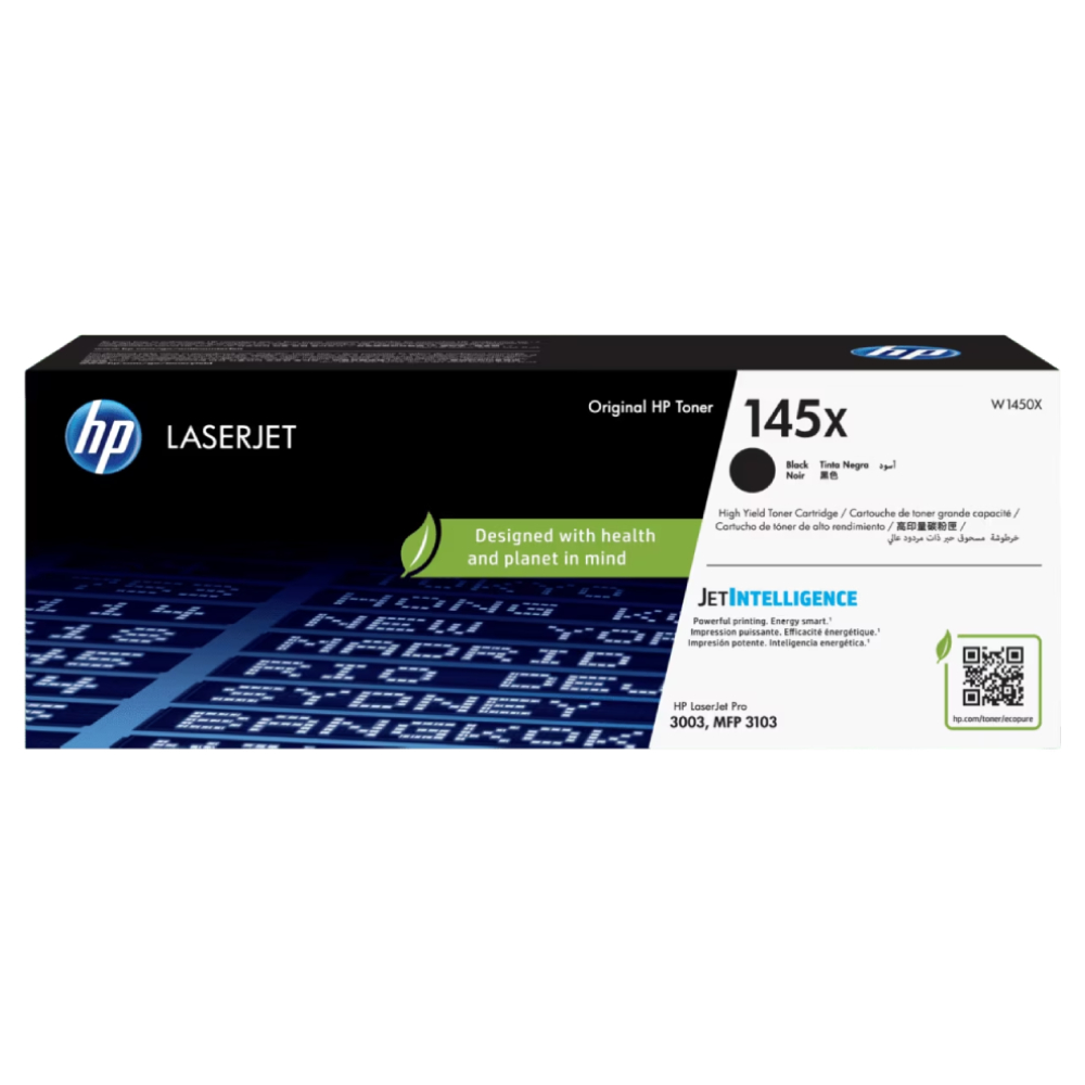 [W1450X] Cartucho De Toner HP 145X Negro Laserjet De Alto Rendimiento (W1450X)