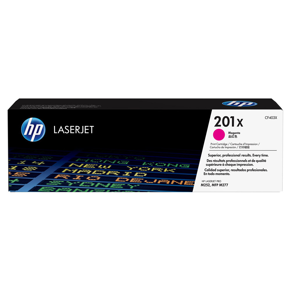 [CF403X] Cartucho De Toner HP 201X Magenta Alto Rendimiento Laserjet Original (CF403X)