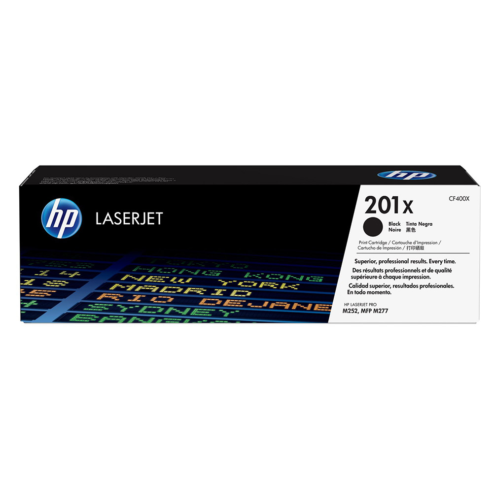 [CF400X] Cartucho De Toner HP 201X Negro Alto Rendimiento Laserjet Original (CF400X)