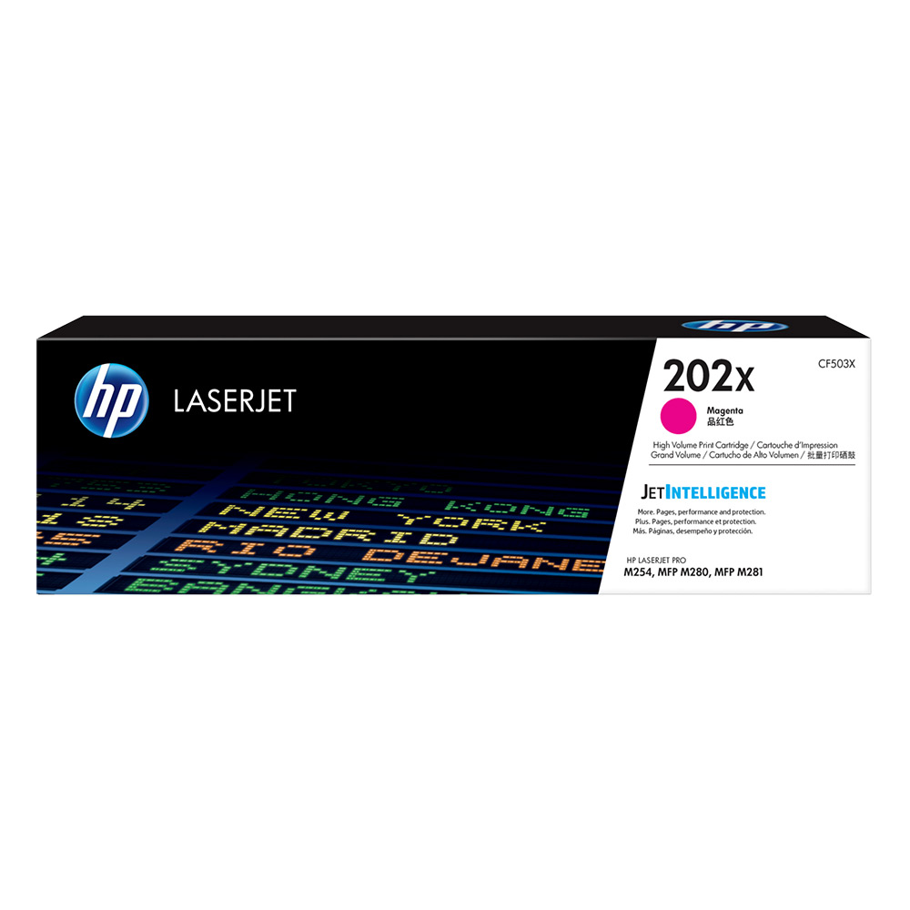 Toner HP 202X Magenta Alto Rendimiento Laserjet Original (CF503X)