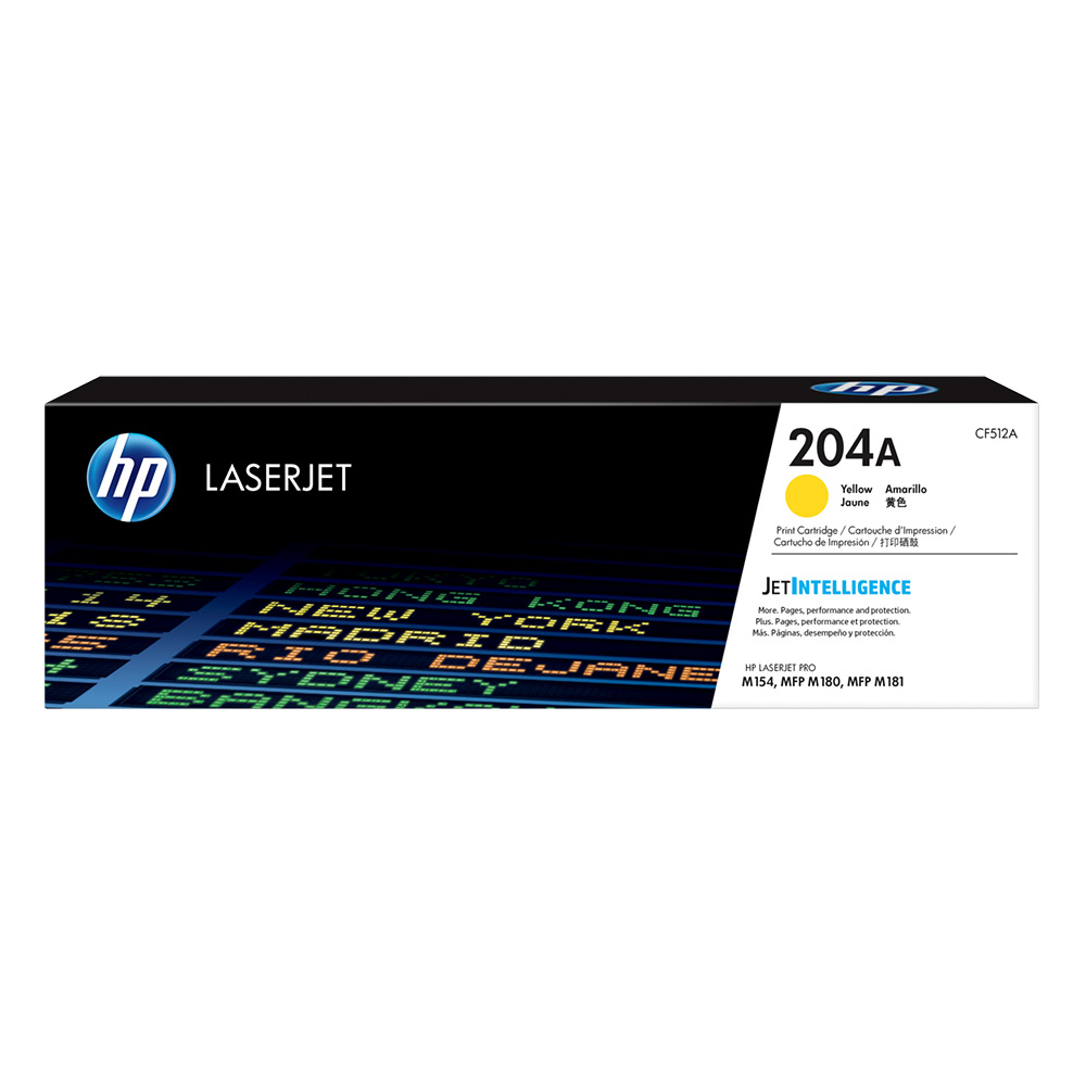 [CF512A] Cartucho De Toner HP 204A Amarillo Laserjet Original (CF512A)