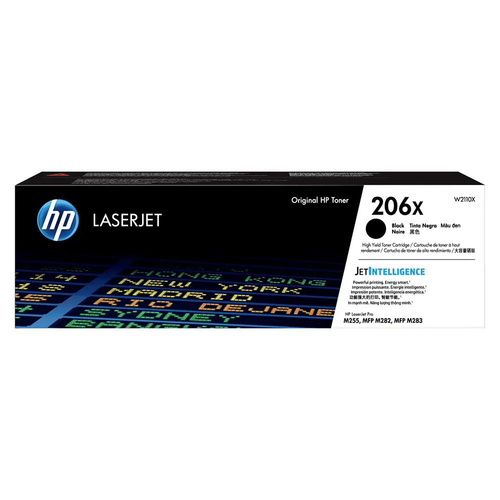 [W2110X] Cartucho De Toner HP 206X Negro Alto Rendimiento Laserjet Original (W2110X)