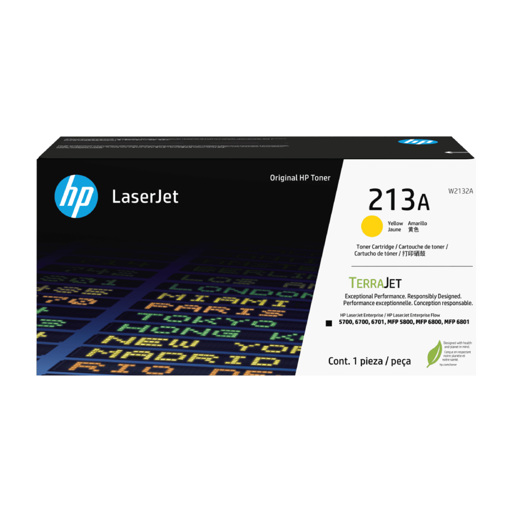 Toner HP 213A  Amarillo LaserJet Original (W2132A)
