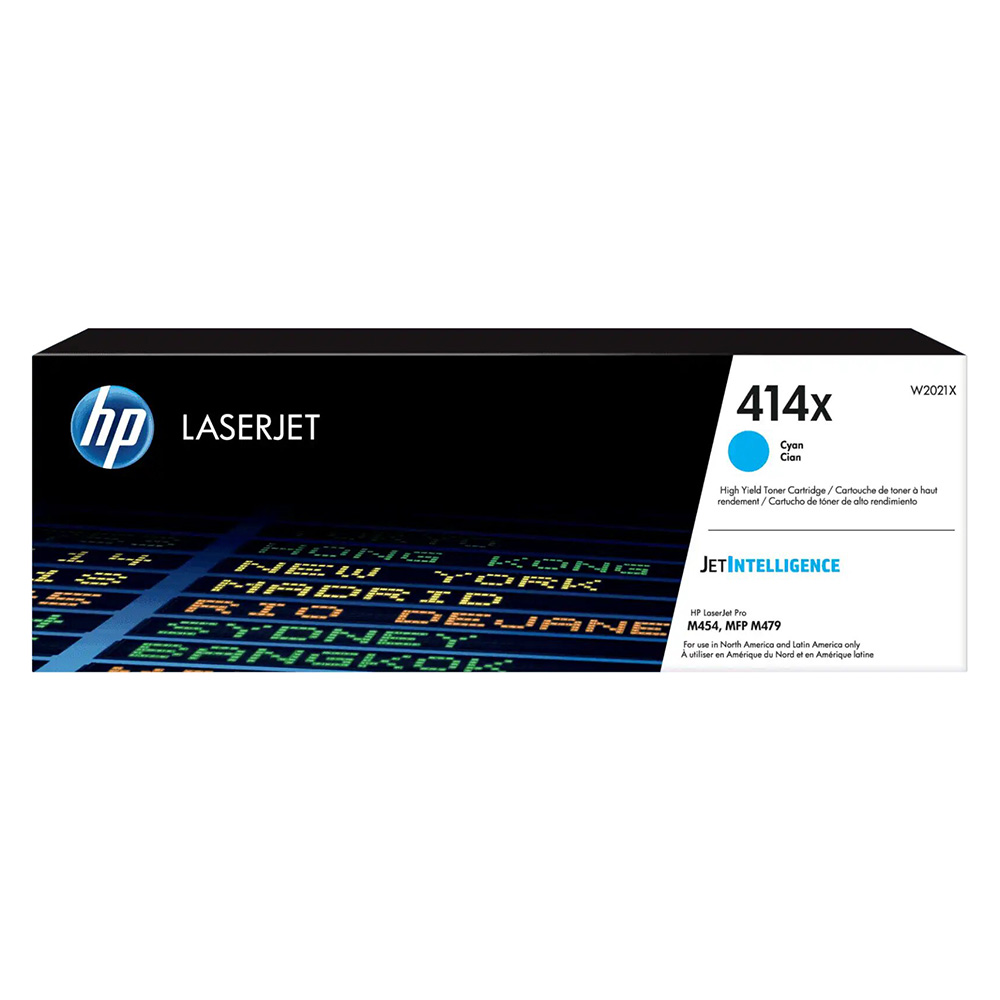 Toner HP 414X Cian Laserjet Original De Alto Rendimiento (W2021X)