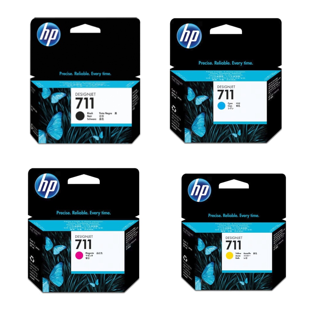 [C711] Combo Cartucho De Tinta HP 711 38ML Negro y 711 Colores Original