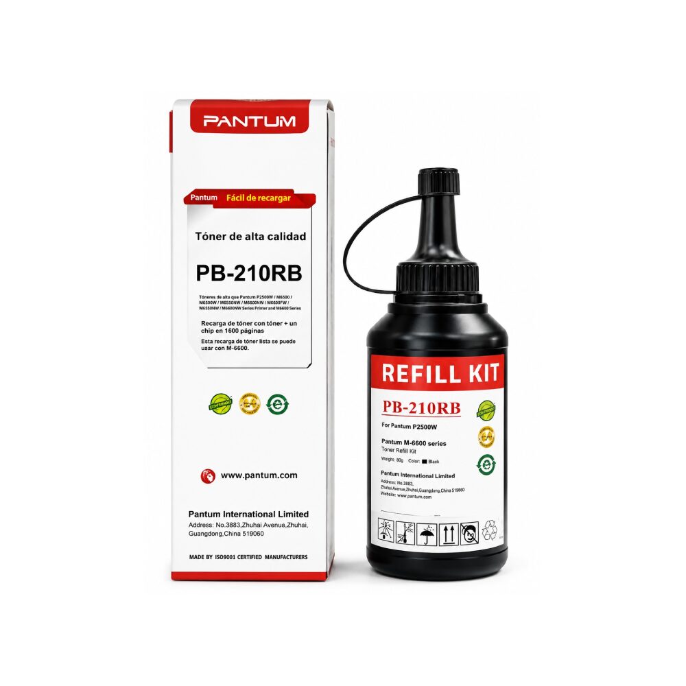 [PB-210RB] Recarga Pantum PB-210RB Negra Original